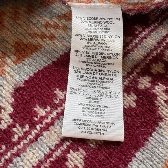 Sherpa Womens Gray Long Sleeve Adventure Gear Aztect Print Sweater Size X-Small - Picture 8 of 11